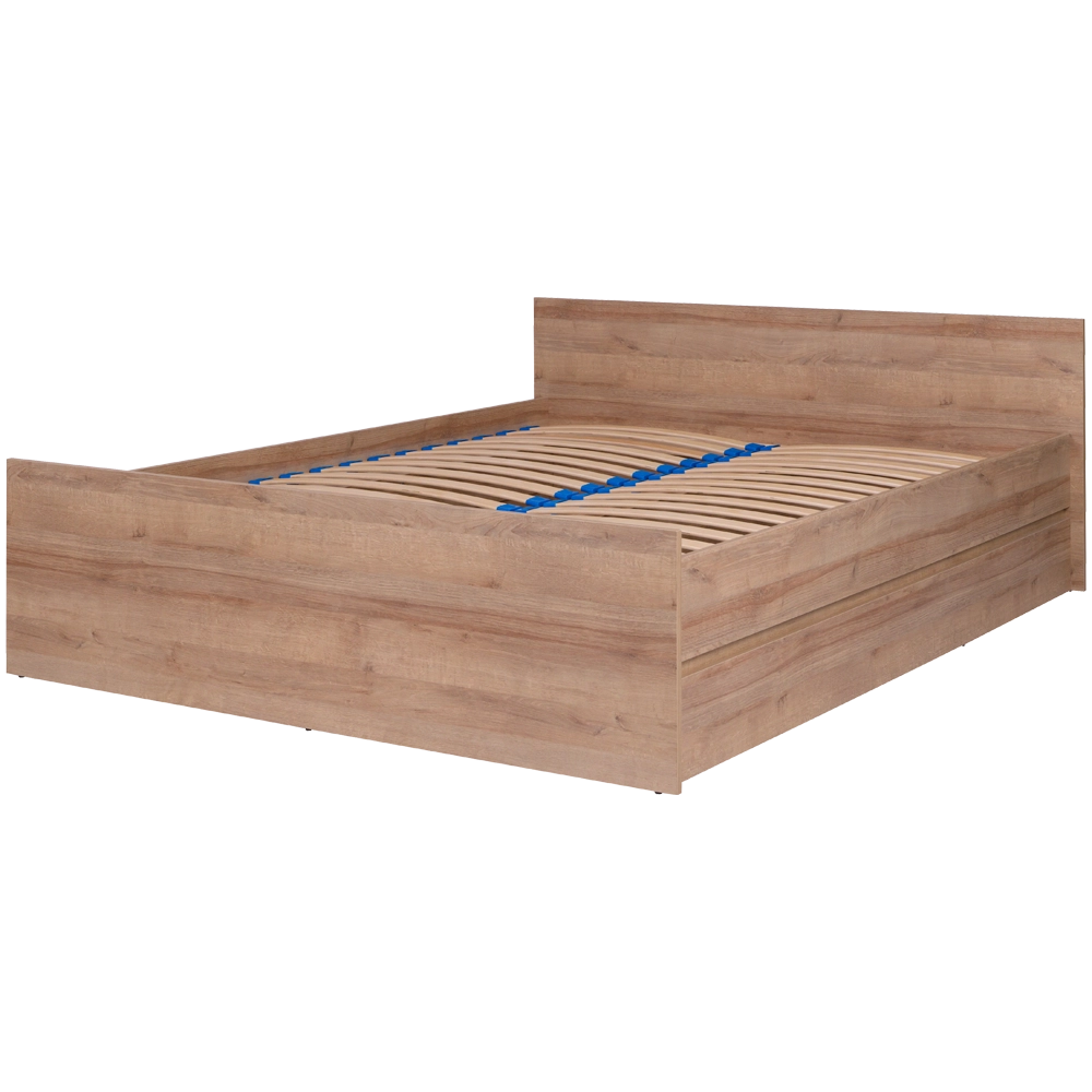 Łóżko Aversa z ramą drewnianą na materac 140X200